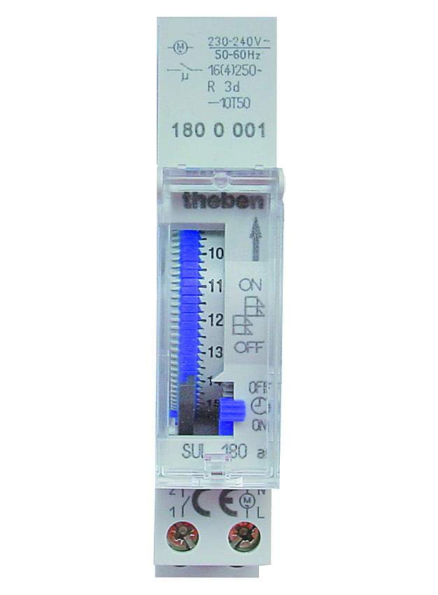 SUL 180 a Programme journalier Rail DIN Horloges programmables — free download